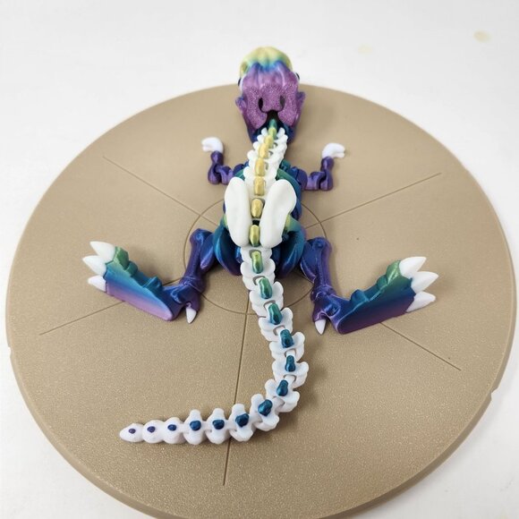 3D Printed Flexi Factory Articulated T- Rex Dinosaur Skeleton 5" x 8" - Picture 6 of 7